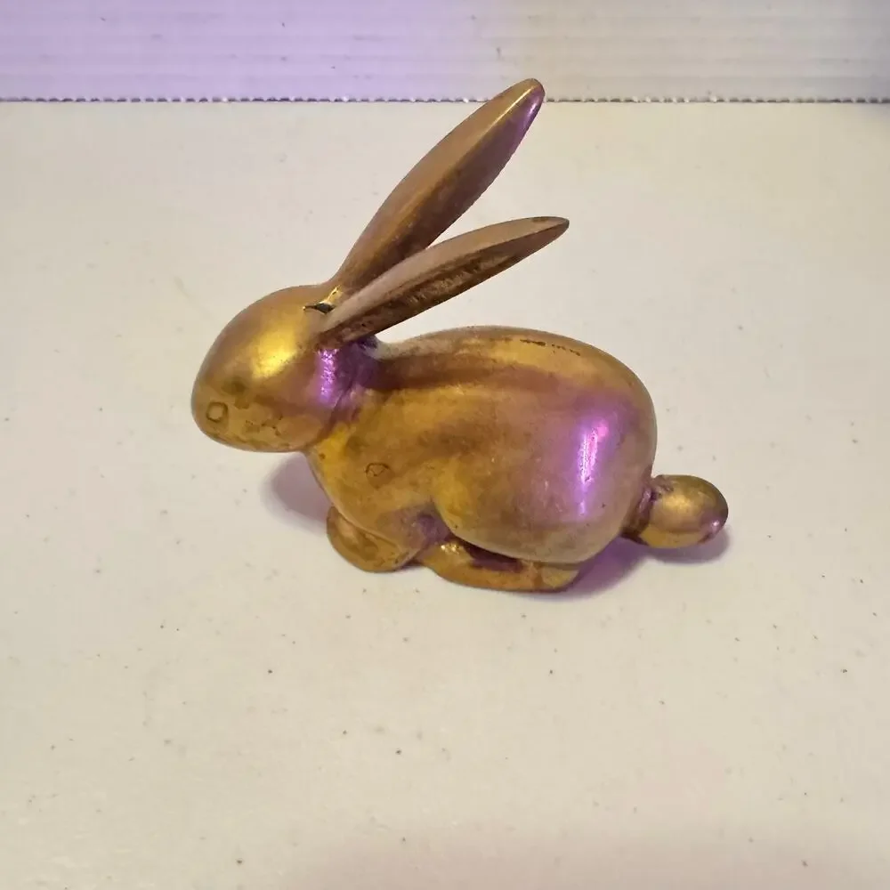 Solid Brass Rabbits (2) 3”x3” SUPER CUTE!!!